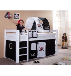Cama alta infantil piratas