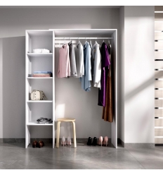 vestidor con estantes adaptable