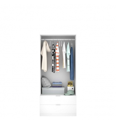 Armario de 2 puertas y 2 cajones Lincoln