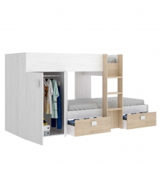 CAMA TREN CON ARMARIO COLIN 