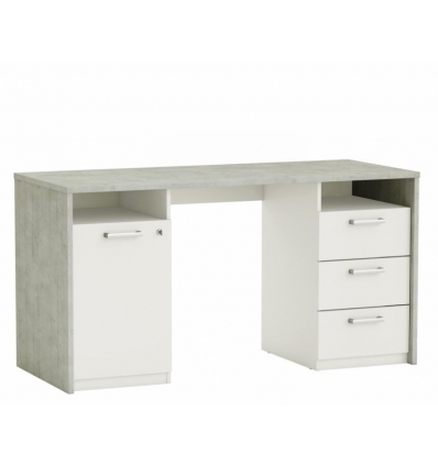 Escritorio Juvenil Con Cajones Y Estante