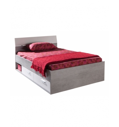 Cama Individual Con Cajones