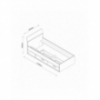 Cama Individual Con Cajones