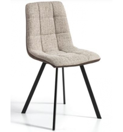 Silla De Comedor Tapizada Beige