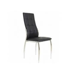 Silla De Comedor Polipiel Negro