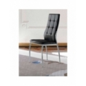 Silla De Comedor Polipiel Negro