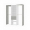 Mueble vestidor blanco / cemento