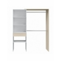 Mueble organizador con colgadores y cajones