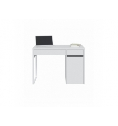 Escritorio con cajones y estante 