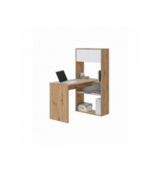 Mesa De Escritorio Con Estantes Y Puertas