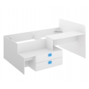 CAMA COMPACTA JUVENIL CON ESCRITORIO Y CAJONES DALILA