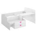 CAMA COMPACTA JUVENIL CON ESCRITORIO Y CAJONES DALILA