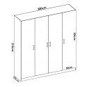 ARMARIO 4 PUERTAS RAND