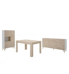 CONJUNTO SALÓN COMEDOR 3 PIEZAS SENSO