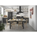 MESA DE COMEDOR EXTENSIBLE EN ESTILO INDUSTRIAL WEY