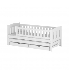 CAMA DE MADERA CON CAMA SUPLETORIA Y CAJONES LOTUS